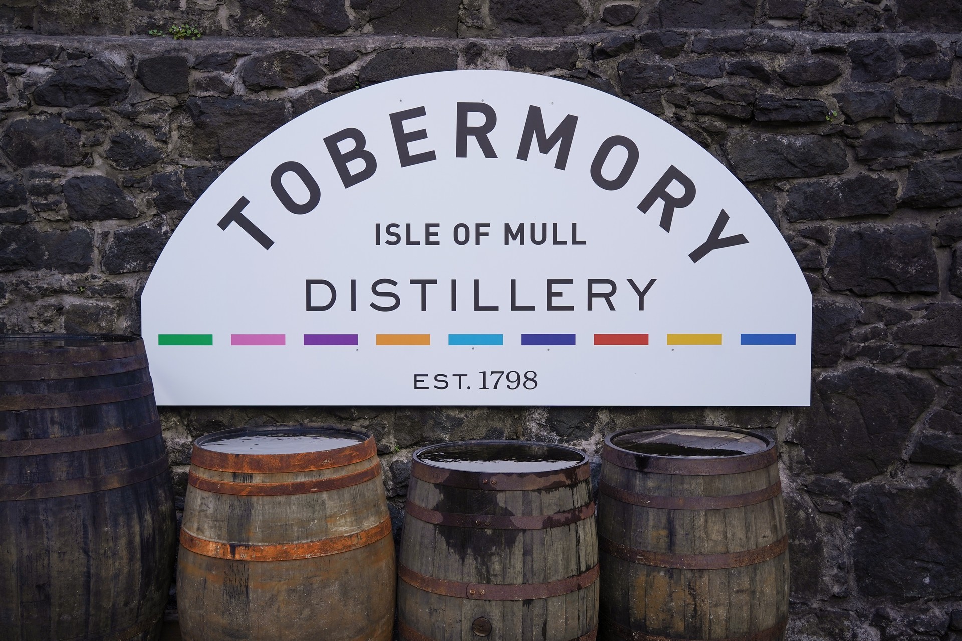 Tobermory distillery on the Isle of Mull in Scotland